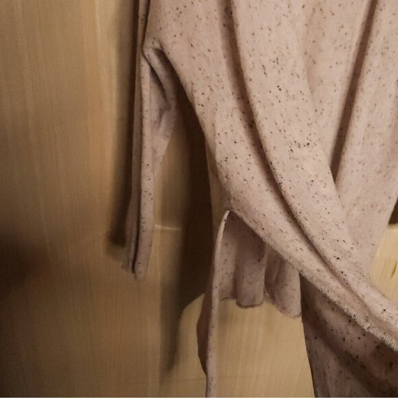 RDI Pink Heathered Long Open Thin Cardigan Sweater Large - Picture 4 of 7